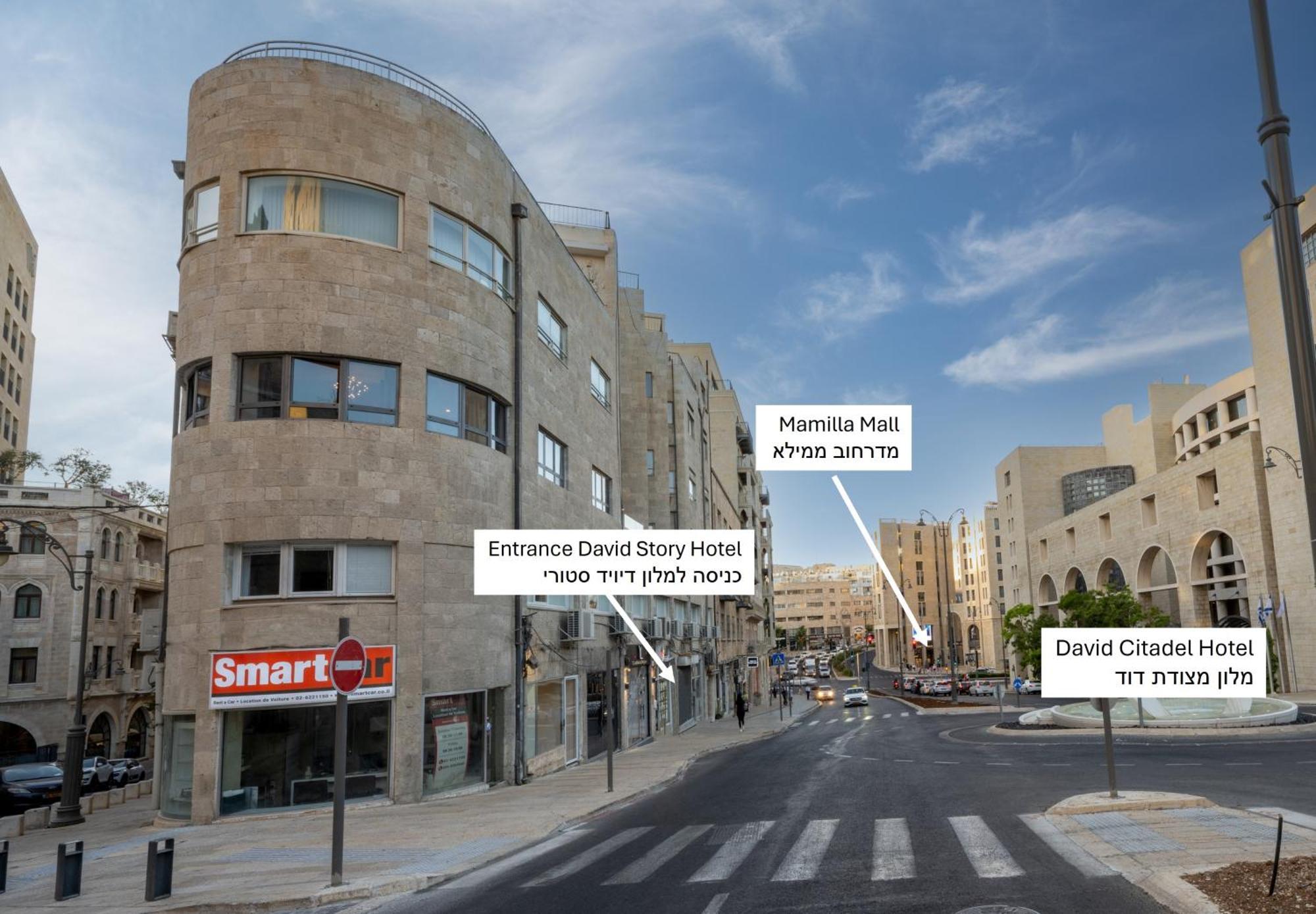 The David Story Boutique Hotell Jerusalem Exteriör bild